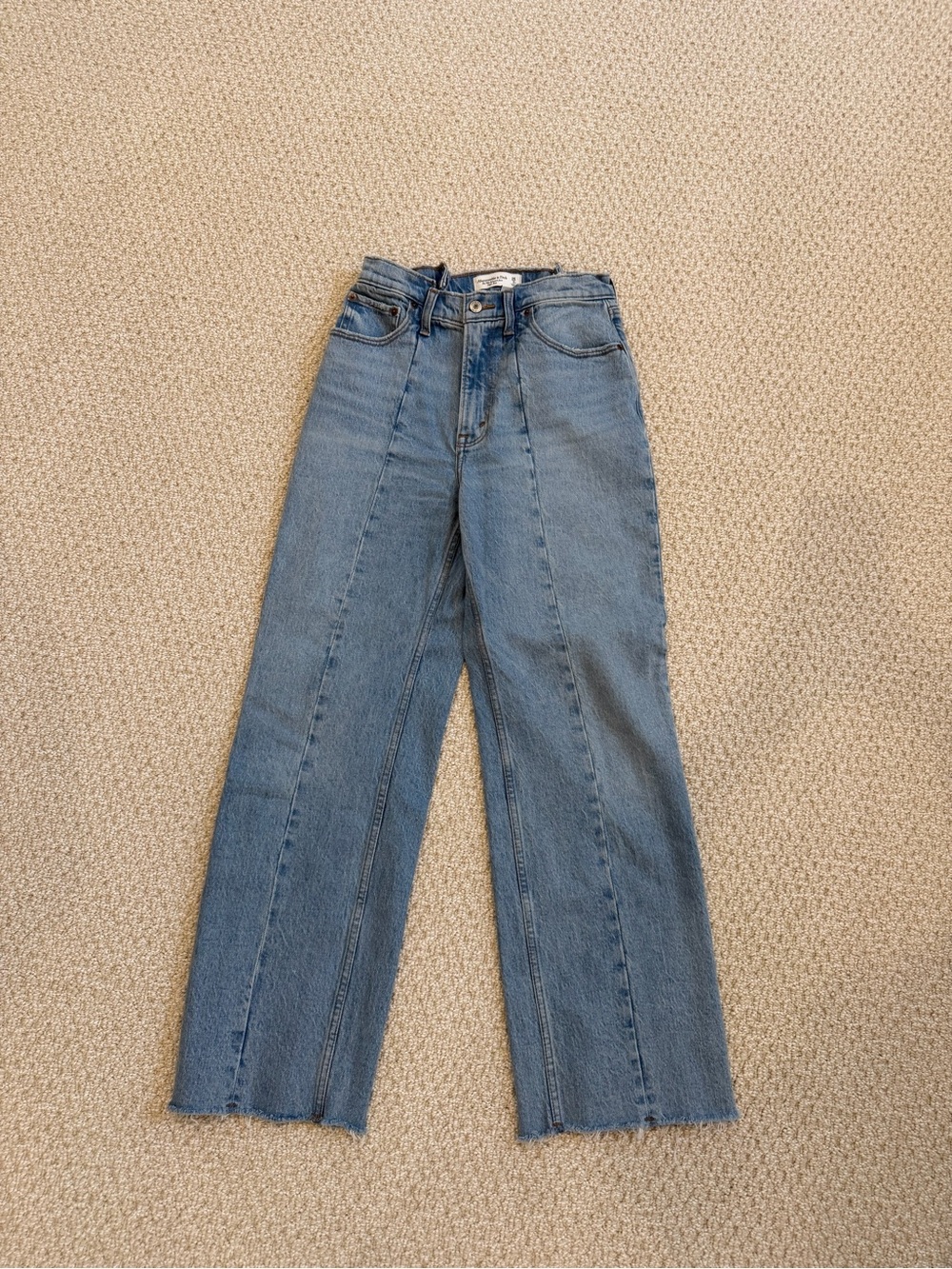 Abercrombie & Fitch Light Blue Straight-Leg Jeans